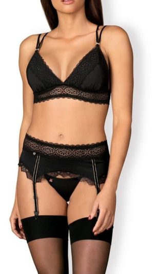 Pour me faire plaisir: Obsessive ensemble lolitte 3 pièces noir L