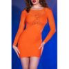 Pour me faire plaisir: Mini robe Crucia orange – Image 2